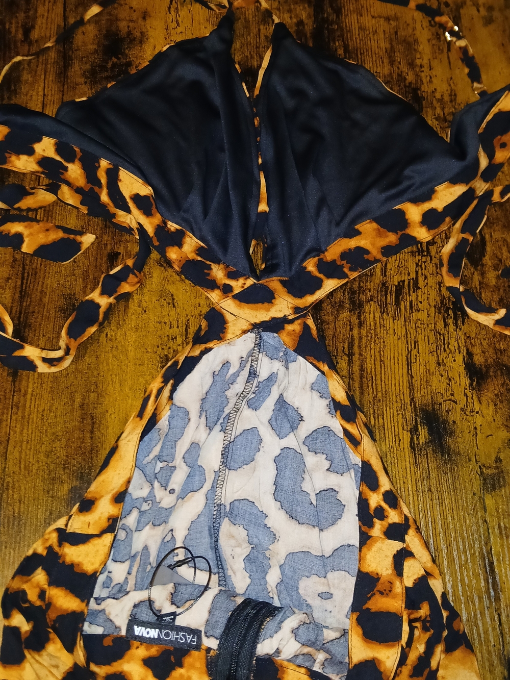 Fashion Nova Leopard Print Maxi Dress - Brown & Black - Picture 4 of 6